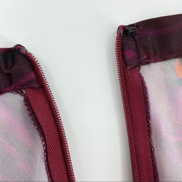 NEW Opening Ceremony Lizzy Rose Print Satin Skater Flowy Mini Skirt Size 6 - Picture 12 of 16